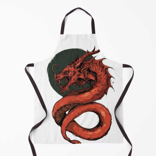 Item preview, Crimson Serpent Dragon - full color tattoo style  designed and sold by PigmalionArt.