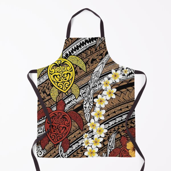 Item preview, Polynesian Tribal Sea Turtles on Traditional Tapa Cloth Pattern designed and sold by TheOneOff.