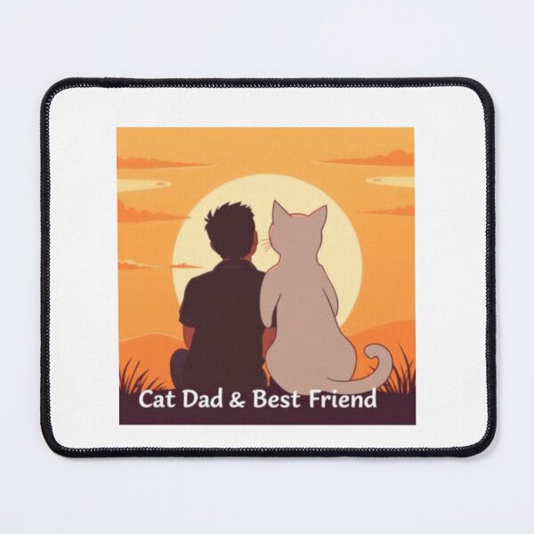 Item preview, Cat Dad and Best Friend Shirt designed and sold by greeended.