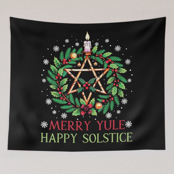 Item preview, Merry Yule Happy Solstice Pagan Yuletide Season Christmas  designed and sold by WayTBeenkenArt.