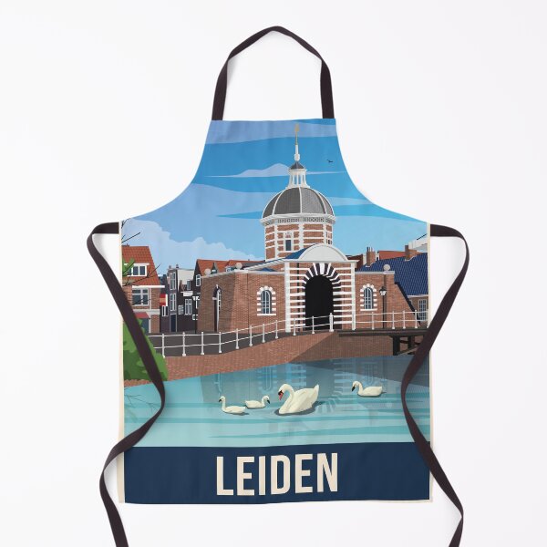 Item preview, Leiden Art Deco Travel Poster designed and sold by Amsterdam Experiences.