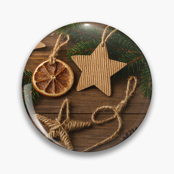 Item preview, Rustic Christmas Decoration Natural Wood Dried Oranges Jute designed and sold by Lyvion design.