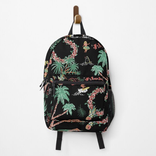 Item preview, Vintage Black Hawaiian Luau Tropical Pattern designed and sold by TheOneOff.