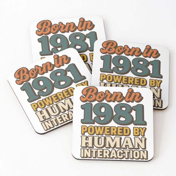 Item preview, Born in 1981 Retro design designed and sold by Meandmyshop.
