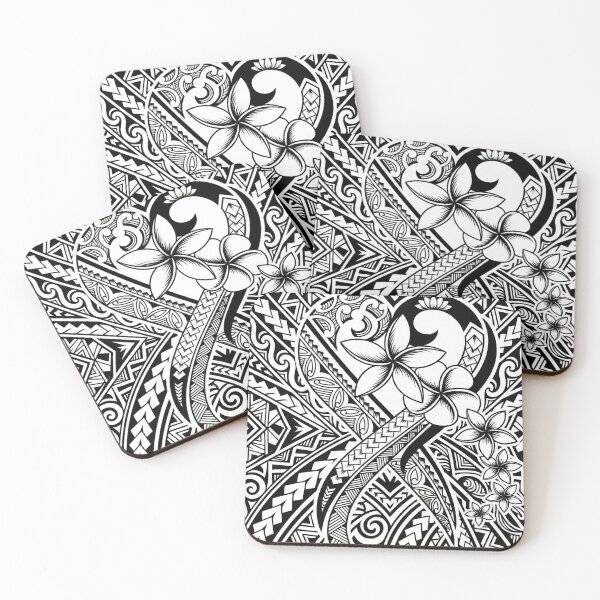 Item preview, Black and White Hawaiian Tribal Tattoo Art designed and sold by TheOneOff.