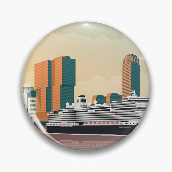Item preview, Rotterdam Art Deco Travel Poster designed and sold by Amsterdam Experiences.