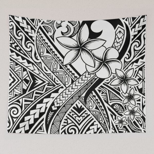 Item preview, Black and White Hawaiian Tribal Tattoo Art designed and sold by TheOneOff.