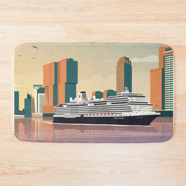 Item preview, Rotterdam Art Deco Travel Poster designed and sold by Amsterdam Experiences.