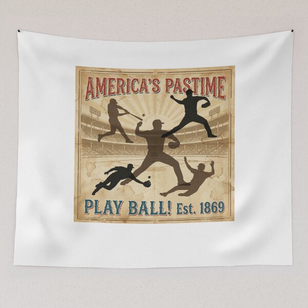 Item preview, America's Pastime Play Ball! Est. 1869 Baseball Lover designed and sold by SofenArt.