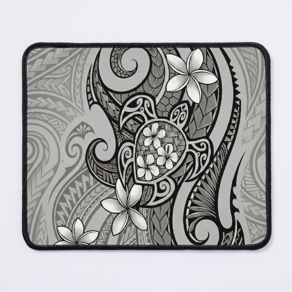 Item preview, Polynesian Tribal Sea Turtle with Plumeria designed and sold by TheOneOff.