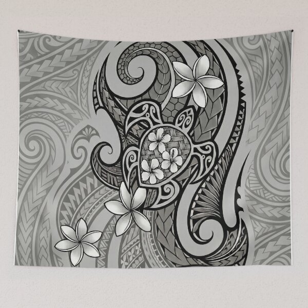 Item preview, Polynesian Tribal Sea Turtle with Plumeria designed and sold by TheOneOff.