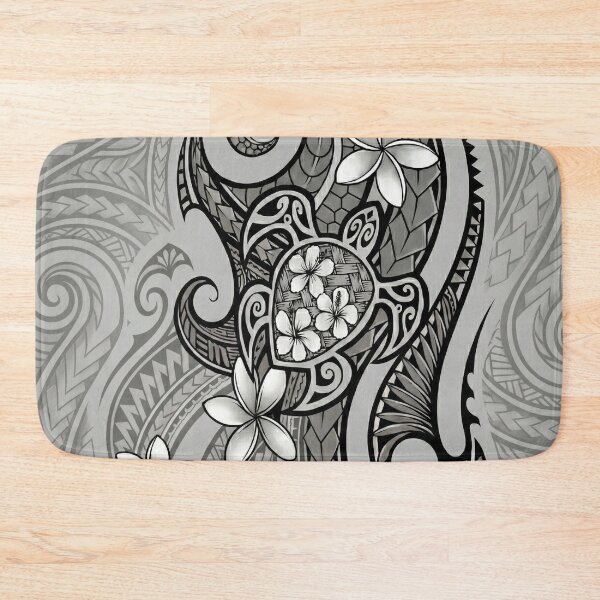 Item preview, Polynesian Tribal Sea Turtle with Plumeria designed and sold by TheOneOff.