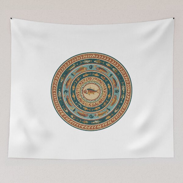 Item preview, Ancient Rome Seafood Mosaic 3 designed and sold by xMErCUrY03x.