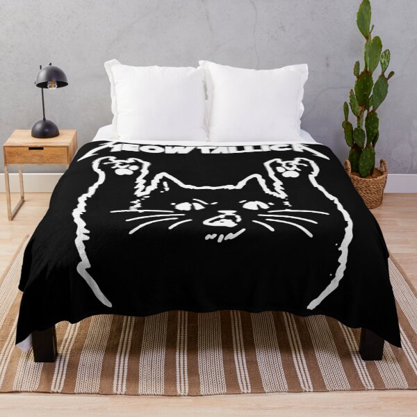 Item preview, Meowtallica – Heavy Metal Cat Raising Paws Parody Art designed and sold by T-Chou.