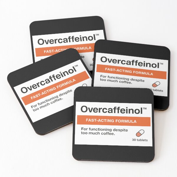 Item preview, Overcaffeinol™ Parody Medicine | Fake Pharmaceutical Design for Coffee Addicts designed and sold by pharmafeels.