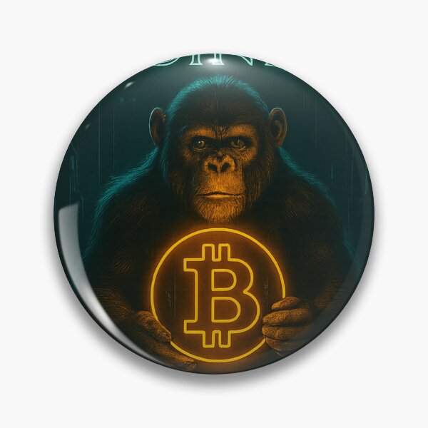 Item preview, Monkey Business Crypto – Neon Bitcoin Poster designed and sold by NAJURE.