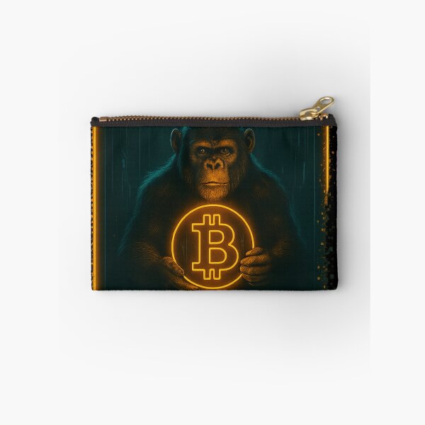 Item preview, Monkey Business Crypto – Neon Bitcoin Poster designed and sold by NAJURE.