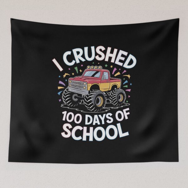 Item preview, 100 Days of School Monster Truck 100th Day of School designed and sold by estellaken.