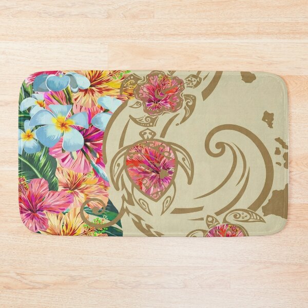 Item preview, Sea Turtle Honu & Tropical Hibiscus Flowers designed and sold by TheOneOff.
