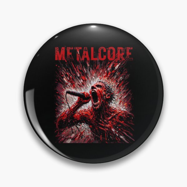 Item preview, Metalcore – Screaming Vocalist Bloodsplatter Design designed and sold by Manic Merch Designs.