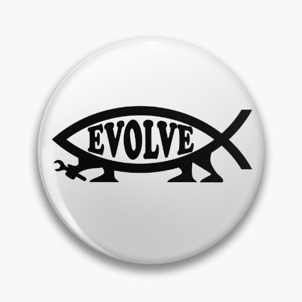 Item preview, Funny Nerdy Evolve Darwin Fish Symbol with Legs Black Text designed and sold by MathWare MathClips.