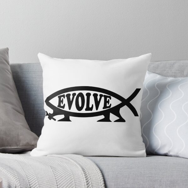 Item preview, Funny Nerdy Evolve Darwin Fish Symbol with Legs Black Text designed and sold by MathWare MathClips.