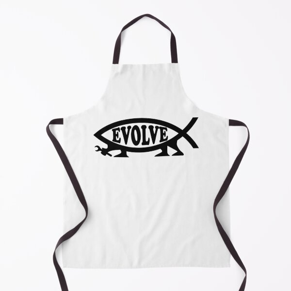 Item preview, Funny Nerdy Evolve Darwin Fish Symbol with Legs Black Text designed and sold by MathWare MathClips.