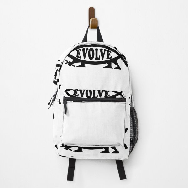 Item preview, Funny Nerdy Evolve Darwin Fish Symbol with Legs Black Text designed and sold by MathWare MathClips.