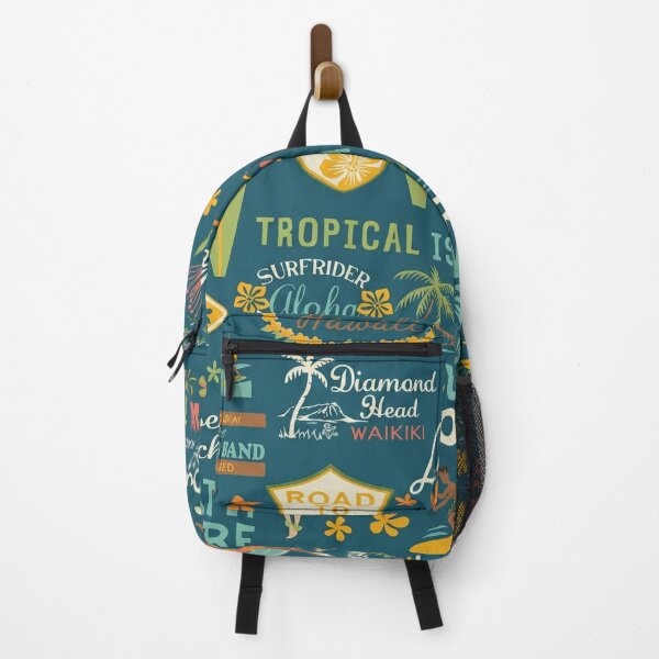 Item preview, Vintage Surf Town Hawaii - Retro Tropical Pattern designed and sold by TheOneOff.