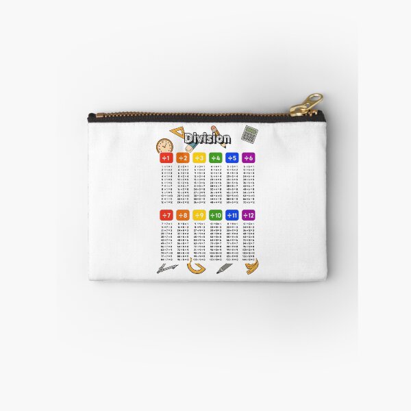 Item preview, 12 Times Table Division Poster | Colorful Korean Math Chart for Kids designed and sold by JOOKDesign.