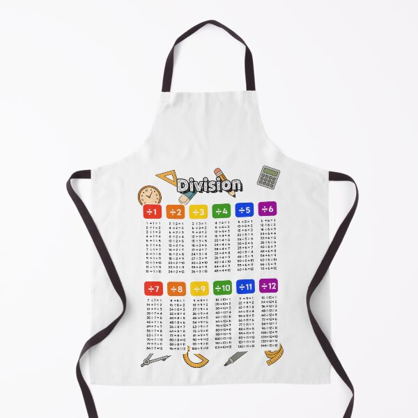 Item preview, 12 Times Table Division Poster | Colorful Korean Math Chart for Kids designed and sold by JOOKDesign.