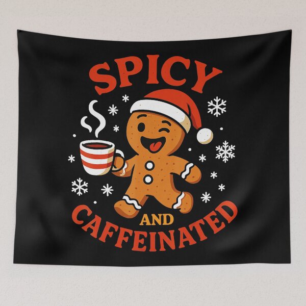 Item preview, Spicy Gingerbread Caffeinated Funny Coffee Lover Christmas  designed and sold by JEFDodsonArt.