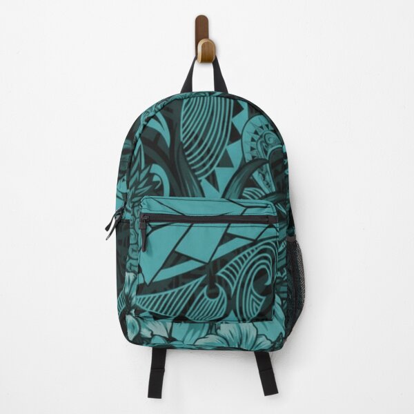 Item preview, Blue-Green Hawaiian Tribal Art: Intricate Turtle & Pineapple Illustration designed and sold by TheOneOff.