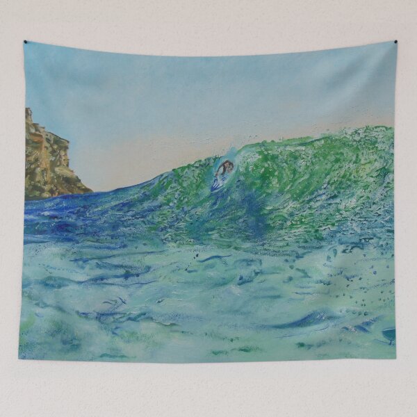 Item preview,  Super wave in nazare, oil painting designed and sold by SandraSRomao.