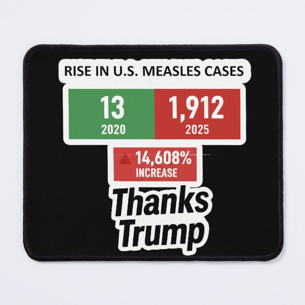 Item preview, Rise in U.S. Measles Cases MAHA designed and sold by Owcomm.