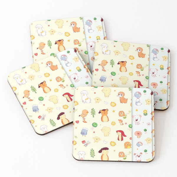 Item preview, 2 Charming Illustrations Adorable Animals Endless Fun Art designed and sold by ART ATTACK ZONE.