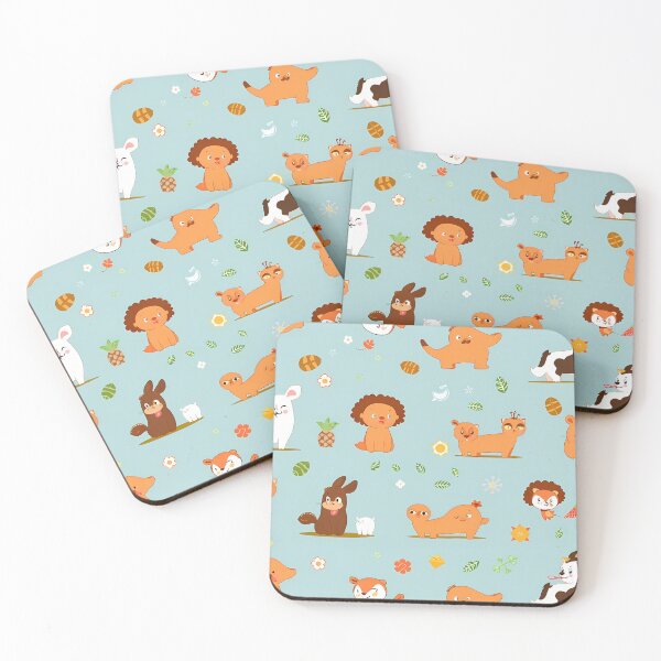 Item preview, 4 Charming Illustrations Adorable Animals Endless Fun Art designed and sold by ART ATTACK ZONE.