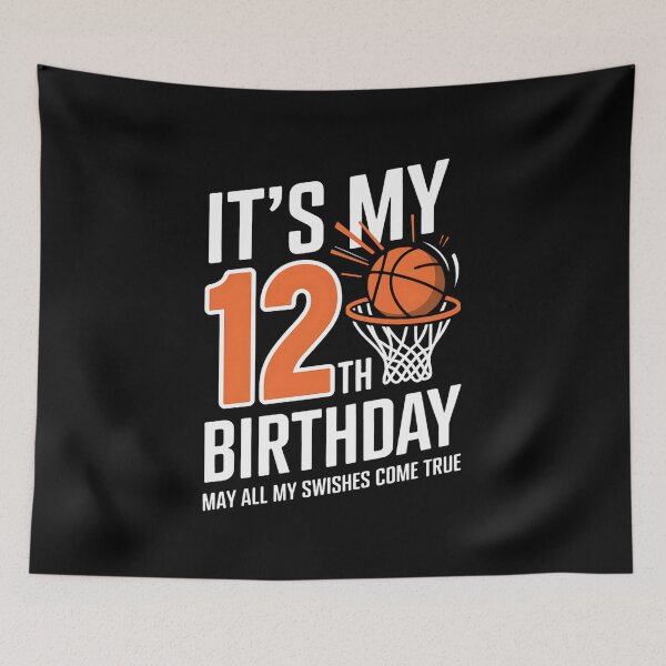 Item preview, 12 Year Old Happy 12th Birthday Basketball 12th Birthday designed and sold by milanforbes.