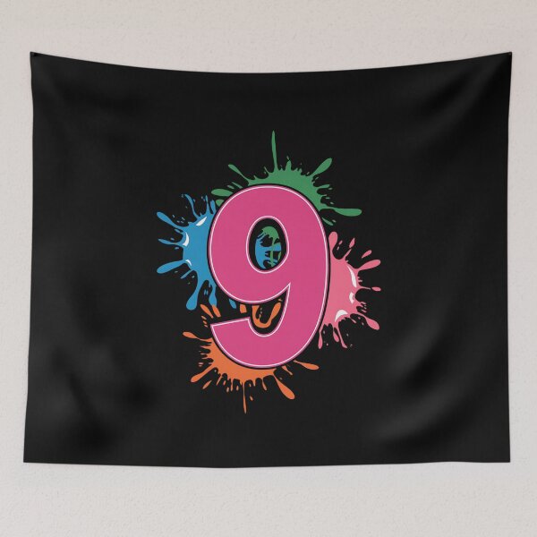 Item preview, 9th Birthday Paint Splashes designed and sold by estellaken.