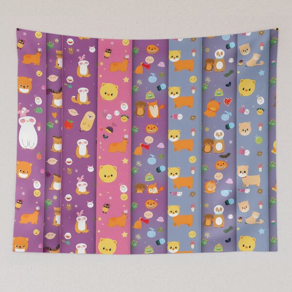 Item preview, 5 Charming Illustrations Adorable Animals Endless Fun Art designed and sold by ART ATTACK ZONE.