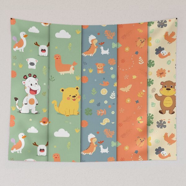Item preview, 6 Charming Illustrations Adorable Animals Endless Fun Art designed and sold by ART ATTACK ZONE.