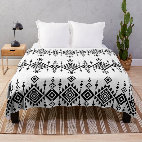 Item preview, Seamless Black and White Tribal Geometric Pattern designed and sold by RS4you.