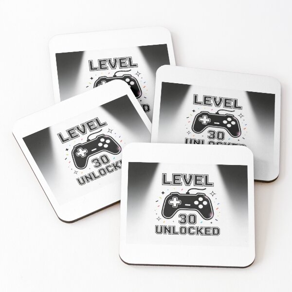 Item preview, Level 30 Unlocked – Gamer Birthday Design designed and sold by DesignPro4y.