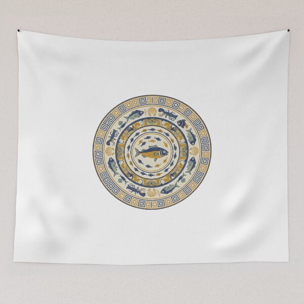 Item preview, Ancient Rome Seafood Mosaic 4 designed and sold by xMErCUrY03x.