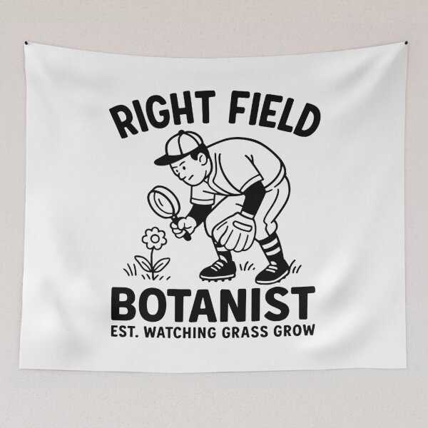 Item preview, Funny Right Field Baseball Player – Cartoon Sports Humor designed and sold by gunaone-design.
