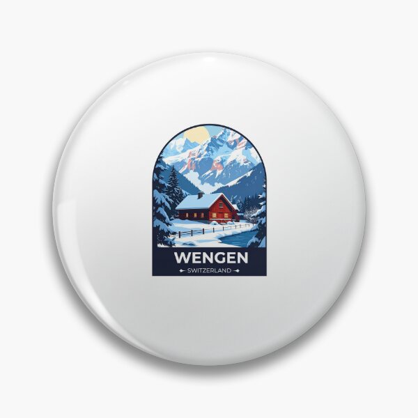 Item preview, Wengen Switzerland Sticker designed and sold by TulipaGraphics.