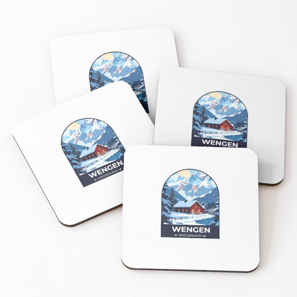 Item preview, Wengen Switzerland Sticker designed and sold by TulipaGraphics.