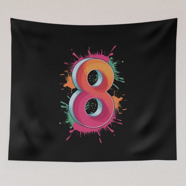 Item preview, 8th Birthday Paint Splashes designed and sold by milanforbes.