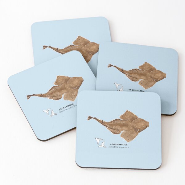 Item preview, ANGELSHARK-Squatina squatina (name and teeth) designed and sold by BEATRIZ ABAITUA.