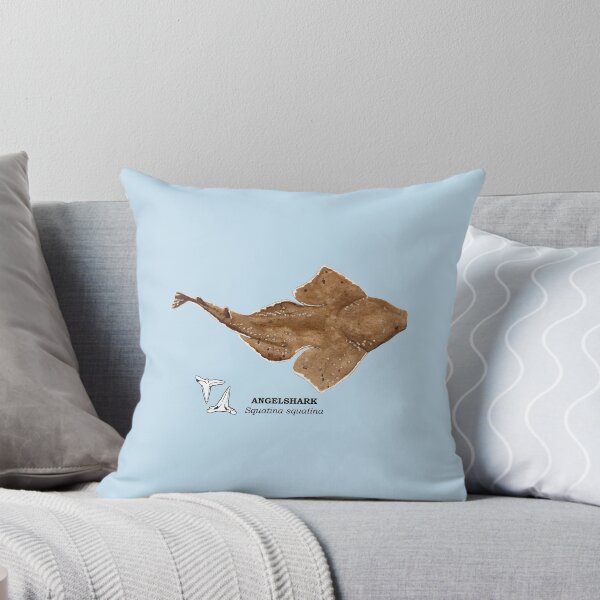 Item preview, ANGELSHARK-Squatina squatina (name and teeth) designed and sold by BEATRIZ ABAITUA.